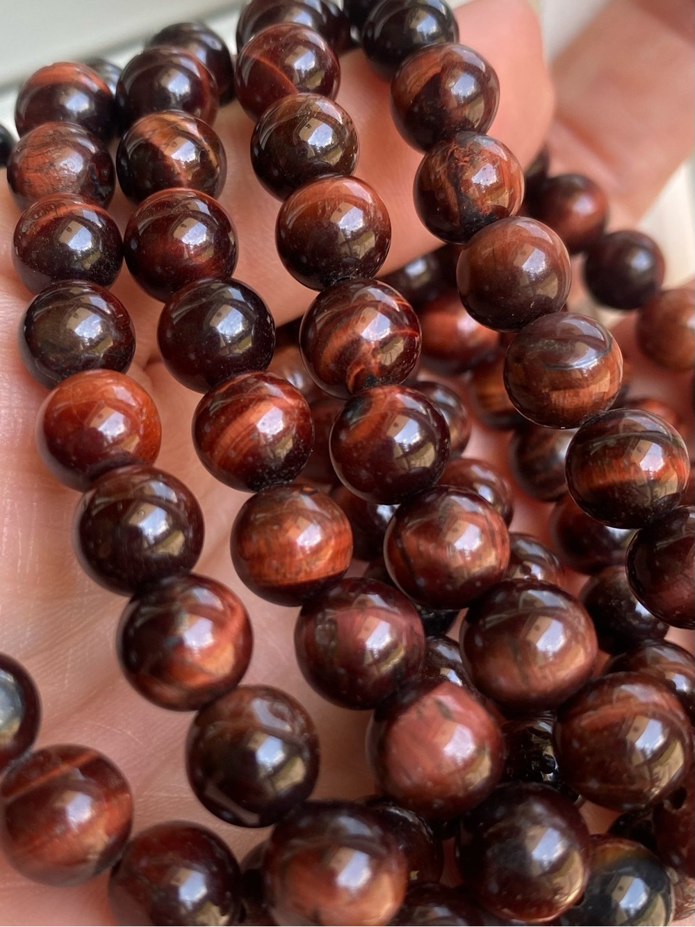 🐅❤️ 8MM RED TIGER’S EYE BRACELET — BOLD ENERGY, FIERY STYLE! ❤️🐅